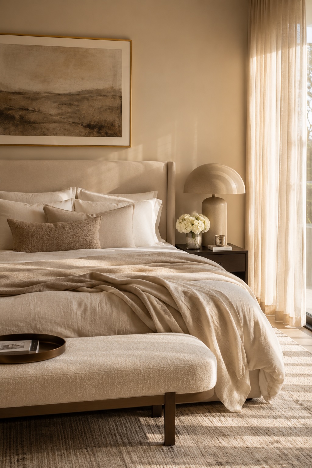 Styled master bedroom — Brighton